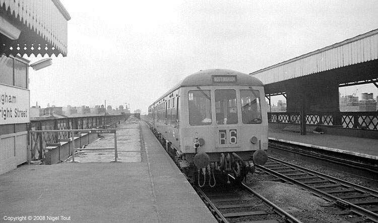 DMU passenger train at Nottingham Arkwright Street station, GCR