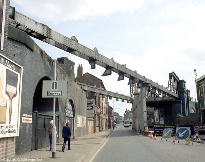 Northgate Street bridge under demolition, GCR, Leicester