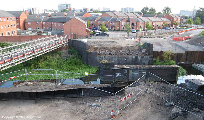 River bridge demolition