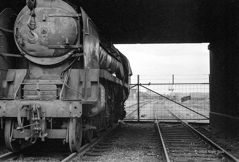 Derelict West Country pacific "Boscastle", Loughborough, 1973 Derelict West Country pacific "Boscastle", Loughborough, 1973
