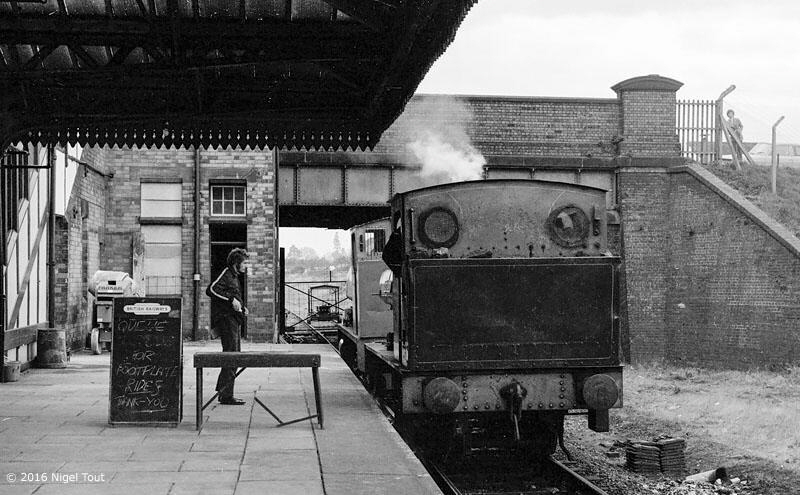 Footplate rides at Loughborough Central, GCR, Robert Nelson No. 4, 1973