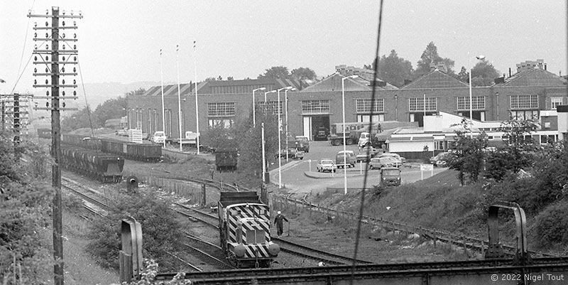 Diesel shunter at Hotchley Hill gypsum works