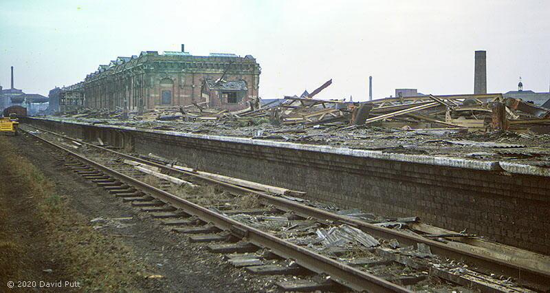 Demolition of Leicester Central station in1971