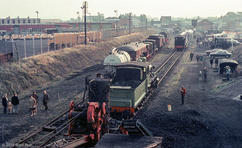 Steam locomotives GCR Loughborough Central, 1973