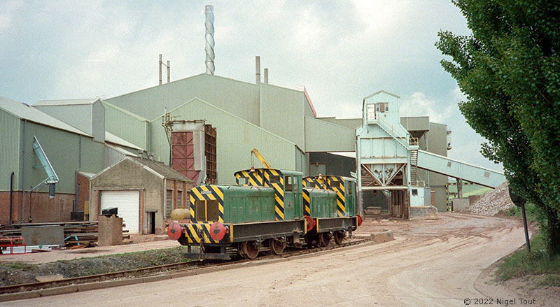 Ruston Hornsby diesel shunters at Hotchley Hill gypsum works