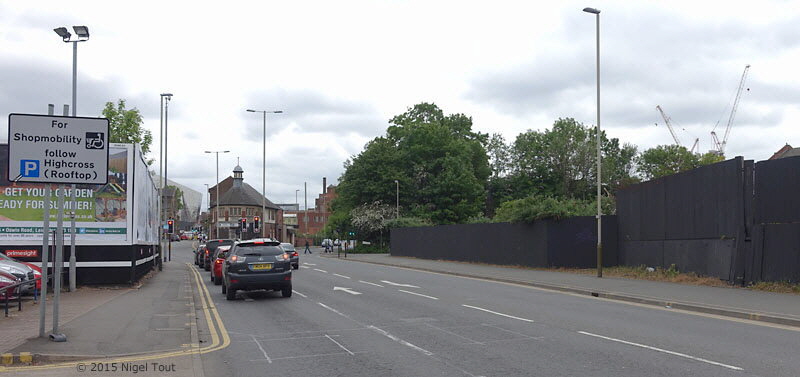 Site of GCR bridge, Northgate Street, Leicester