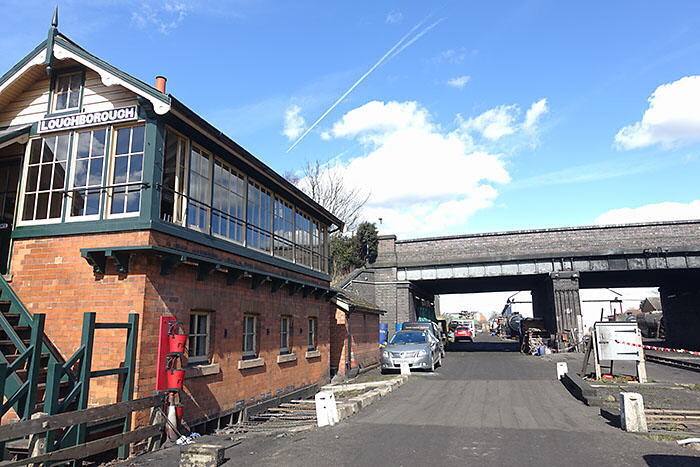 GCR 'Bridging the Gap' route of new track past signal box