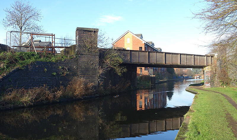 GCR canal bridge with parapets removed