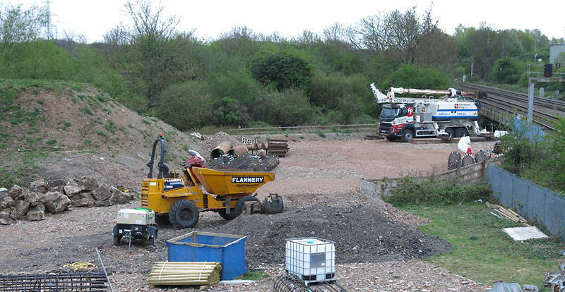 GCR Bridging the Gap - north embankment piling preparation