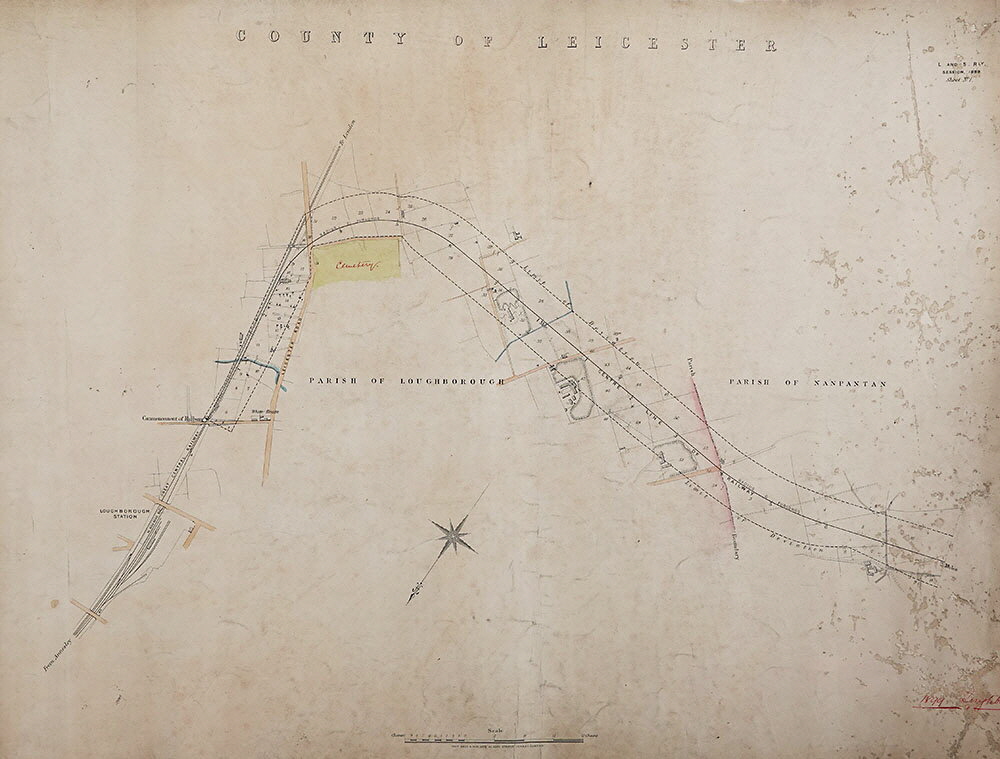 Loughborough & Sheepshed Railway Map 1