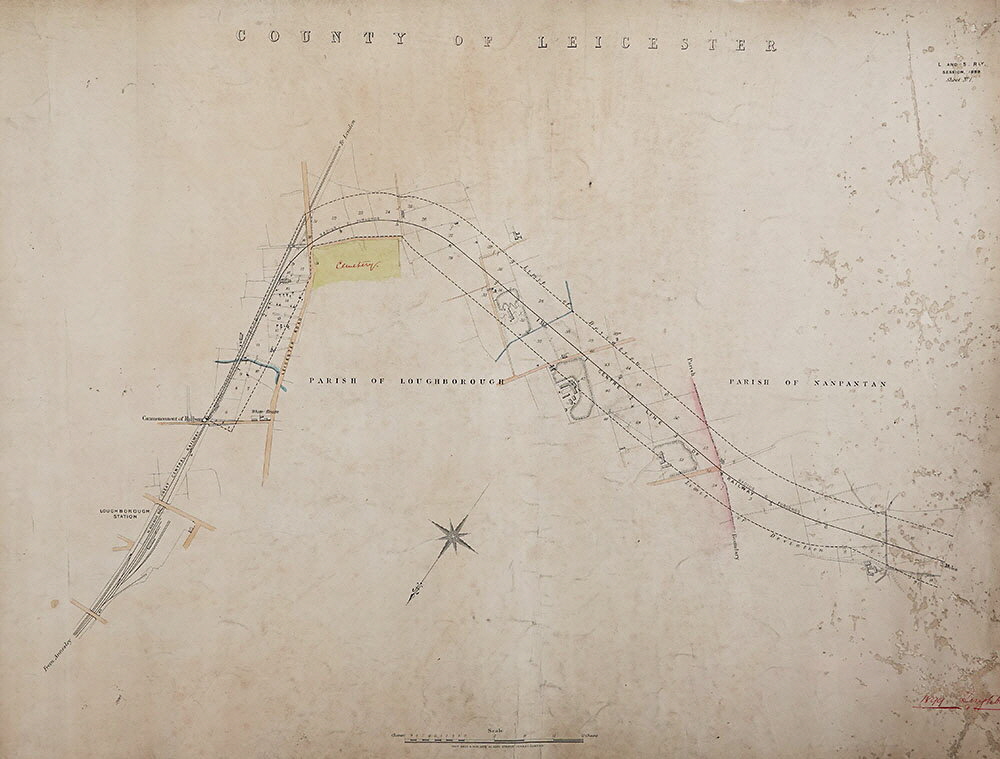 Loughborough & Sheepshed Railway Map 1